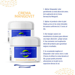 Manual de uso Dermaccina Mangovit pagina 1